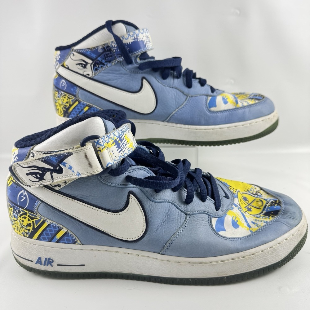 Air Force 1 MID PREM 313984 411 Michael Vick Collection Royale Blue Men Size 13